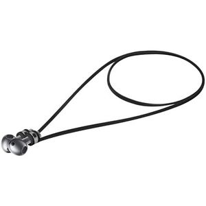 kwmobile magnetisch koord compatibel met Samsung Galaxy Buds 3 / Soundcore P20i / Wave Beam/Fun Air Pro 4 - Siliconen strap voor draadloze oordopjes - 80 cm lang - In zwart