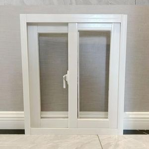 Vervangende kelderramen Schuifraam met hor en gehard glas Aluminiumlegering frame Mobiel schuifraam for badkamer, schuur, huishoudelijk, garage, schuren(36inx16in)