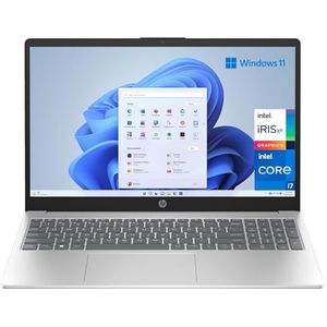 HP 15-fd0045ns Laptop, 39,6 cm (15,6 inch), Full HD, Intel Core i7-1355U, 16GB RAM, 512GB SSD, Intel Iris Xe Graphics, Windows 11 Home, zilver, Spaans QWERTY-toetsenbord