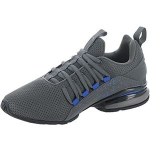 PUMA Axelion Spirit Sneakers voor kinderen, uniseks, Castlerock PUMA Black Victoria Blue, 23.2 cm