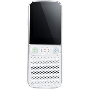 Taalvertalerapparaat, T10 Offline Voice-Translator Smart Portable 137 Talen Real-time Translator Zonder Internet Inter-Translation Machine(White)