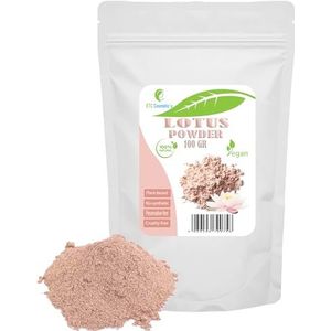 Lotus Seed Powder (Nelumbo nucifera zaadpoeder) 100% natuurlijk - verbetert het uiterlijk van de huid, anti-aging, regeneratief, geschikt voor alle huidtypes – 100 Gr