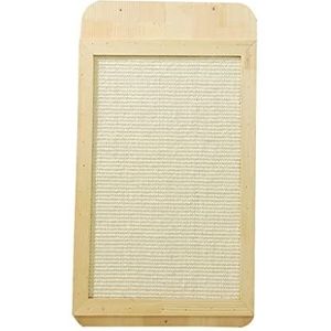 Krabplank Krabmat Kattenkrabber Kat Krabmatten Wandmontage Kat Krabplank Sisal Touw Kat Scratcher Hout Kat Krabplank Voor Indoor Katten Krabplank Kat Kattenkrabmat (Color : White, Size : 31 * 49cm)