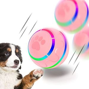 IFurffy Peppy huisdierbal voor honden, interactief hondenspeelgoed, duurzame automatische rollende bal met led-flitslichten voor kleine meduium grote hondenrassen, wicked ball met Motion Activat