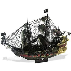 For:Modelschip Modelset Queen Anne's Wraak 3D Metalen Puzzel DIY Speelgoedpuzzel Verzamelbare Decoraties (Color : B)