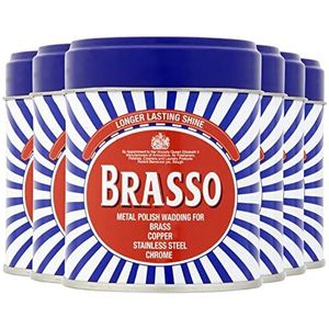 Brasso Pack van 6 watten Duraglit metalen messing polish 75g blikken