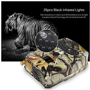 Wilde dierencamera Outdoor trail camera 1 2MP 1080P HD Wild Animal Camera's Waterdichte Wildlife Monitor Cam Night Vision Photo Traps Verkenning, beveiliging van het huis(PR-100C)