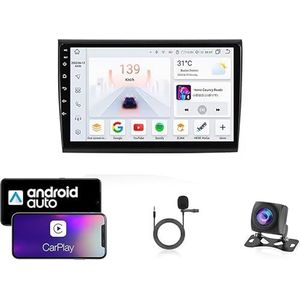 Android 13 Dubbel Din Auto Stereo Touchscreen Auto Stereo Voor Fiat Bravo 2007-2012 Met Bluetooth GPS Navigatie WiFi FM Radio USB/SWC/Plug en Play Ondersteuning Carplay&Android Auto(4 Core Wifi 2G+32G