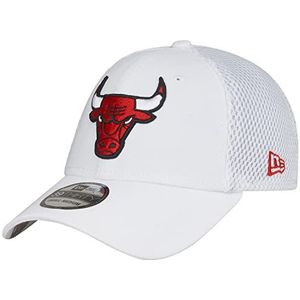 New Era 39Thirty Stretch Mesh Cap - Chicago Bulls Wit, Wit, L-XL