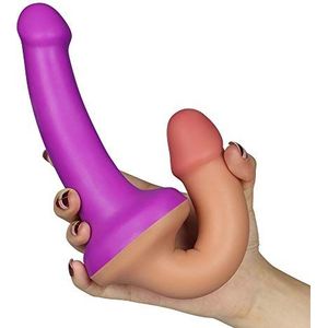 Holy Dong - Premium Silicone Double-ended Dildo 1622 Flesh + Purple