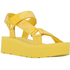 Guess Avin Wedge sandaal voor dames, Geel 700, 36.5 EU