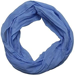 ACC Dames zijde loop sjaal licht effen kleur, blauw