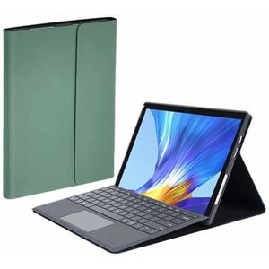 Toetsenbordhoes voor Surface Pro 7+/Pro 7/Pro 6/Pro 5/Pro 4/Pro 3 12.3"", 7-Kleuren Achtergrondverlichting, Magnetisch Draadloos Toetsenbord met S-Penhouder,Dark green