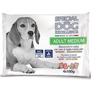 Saus Multipack Special Dog Excelence Medium Rundvlees - Wild 4 x 100 g