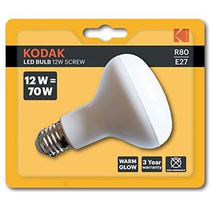 KODAK LED reflectorlamp R80 - E27 - 960LM - Warm 3000K - 12W = 70W - Niet dimbaar