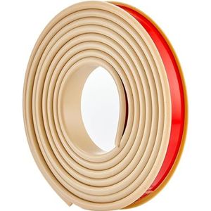U-vormig flexibel meubelrandband, Randbeschermer for meubels, 16,4FT/5M U-vormige randverlijming, randbeschermer for kastreparatie, U-kanaalafwerkingslijstrand (kleur: rood, maat: 22 mm) (Color : Bei