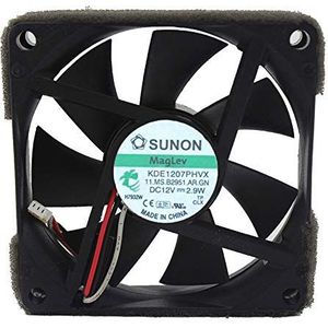 Original KDE1207PHVX 12V 2.9W 7CM 7015 3-wire cooling fan