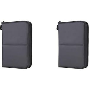 Het Ontwerp Kosmetische Zak van de make-uphandtas Rits Draagbaar Compact voor Mak, 2 Set (zwart), 18cm x 27cm x 4.5cm, als beschrijving