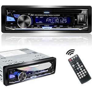 Alondy Autoradio 1 DIN met CD DVD Speler Bluetooth FM/AM/RDS Radio USB MP3 SD AUX