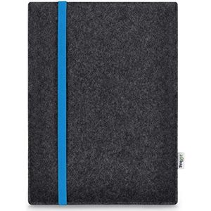 Stilbag Tablet vilten tas Leon voor Samsung Galaxy Tab S8 Ultra | Etui Case van Merino wolvilt | Kleur: blauw-antraciet | Beschermhoes Made in Germany