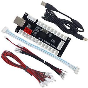 SJ@JX Arcade Game USB Encoder Zero Delay Arcade Button Joystick Controller voor Retropie Raspberry Mama