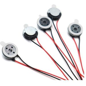 FUYUMIC 10Pcs Diameter 10MM Plastic Inner Tape Draad 60MM Kleine Speaker 8R 0.5W Speaker Met Dubbelzijdige Tape 8ohm 0.5W