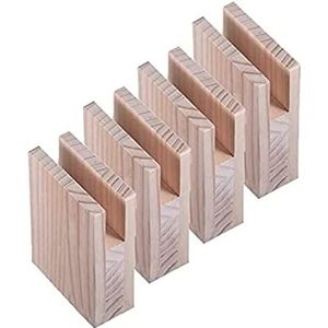 Set Van 4 Meubelverhogers Bed Riser Groef Ontwerp Tafel Raiser Houten Tafel Bureau Bed Raiser Meubels Benen, 15 Cm, Slot Breedte 2,5 cm