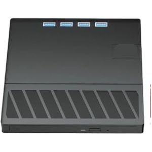7-in-1 USB 3.0 Type C DVD-speler/brander/lezer met SD/TF-poort, extern CD/DVD-station for Windows XP/7/8/10/11 laptop/desktop