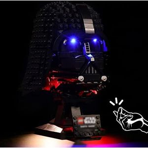 Led-licht voor Lego 75304 Star Wars Darth Vader Helm Bouwstenen Model LED Verlichting Kit Decoratie Lichten (alleen Lichten, Geen Lego-Modellen) Voice Control Versie