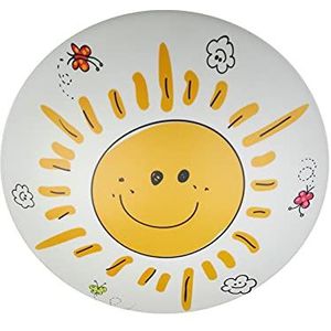 Vrolijke led-plafondschaal Sunny plafondlamp (Ø 35 cm) dimbaar brengt een goed humeur in de kinderkamer!