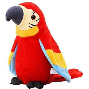 Kylewo Pluche papegaai speelgoed pluche vogel papegaai vogel pluche dieren knuffel speelgoed talking parrot pluche speelgoed voor kinderen