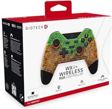 WX-4 Wireless Premium BT Controller LED - Cubes - Geschikt voor Nintendo Switch
