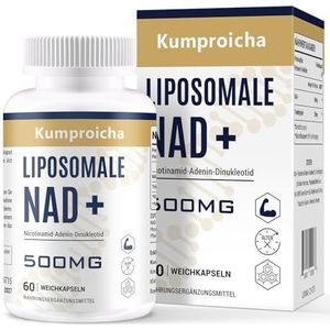 Liposomaal NAD+ 500mg met TMG 250mg softgels, plaatselijk NAD+ supplement voor celherstel & energiemetabolisme (1 pack)