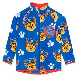 PAW Patrol Jongens Fleecejack | Jongensjack met Rits | Chase Jongens Trui | Blauw 104