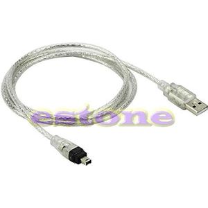Video Kabels Verbindt 1,5 m Nieuwe USB naar Firewire IEEE 1394 4 Pin ILink Adapter Kabel