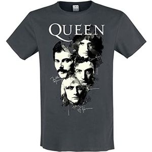 Queen Amplified Collection - Autographs T-shirt actraciet M 100% katoen Band merch, Bands