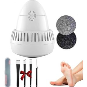 Elektrische voetslijper met twee slijpkoppen, 2025 Nieuwe draagbare elektrische voetslijper, eeltverwijderaar, vijl, scheerapparaat for dode huidcellen, 2 snelheden