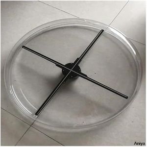 LED-ventilator Acyrlic Cover, 3D Fan Hologram Projector beschermhoes, Hologram Projector Case, Reclamelicht Display Shell voor zakelijke winkelborden, bars, Halloweenfeeste(For style 1,For 60cm fan)