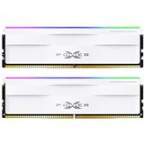Silicon Power DDR5 32GB (2x16GB) RGB 6000MT/s (PC5-48000) 288-pins CL30 1.35V UDIMM Desktop Geheugenmodule RAM SP032GXLWU60AFDH Wit RGB