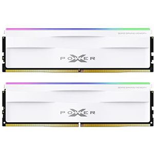 Silicon Power - DDR5 Geheugenmodule - 32GB - Wit RGB - Aluminium Heatsink