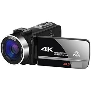 Videocamera Vlogcamera Recorder 2 STUKS Digitale Video Camera 4K Streamen Camcorder for Time-Lapse Vlog Recorder 48MP Fotografie Webcam camera(16G SD Card,Blue)