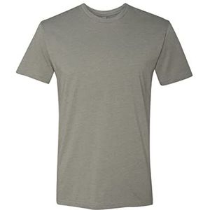 Next Level Unisex CVC T-shirt met ronde hals voor volwassenen, Grijs, L