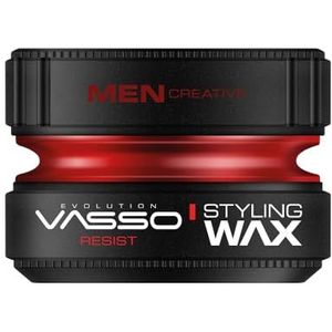 VASSO Professionele haarwax met ultrasterke fixatie en glanzende styling wax PRO-Aqua Resist, 150 ml.