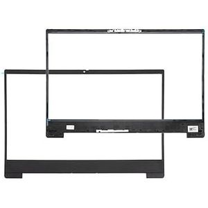 WANGHUIH Voorrand cover LCD achterkant bovendeksel scharnieren compatibel met Lenovo IdeaPad S340-14 S340-14IWL S340-14API 2019 Laptop (zwart B)