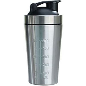 Shreddy 500/739ML roestvrij staal proteïne shaker, gemakkelijk mee te nemen fitnessfles