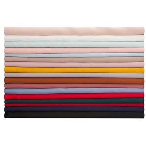 Zijde stof satijn polyester zomer chiffon stof voor naaien kleding pyjama shirt quilten micro elastische stof satijn stof (kleur: beige, maat: 0,5 m x 1,5 m)