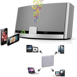 DIVISTAR - gse - Bluetooth Muziek Audio Ontvanger Adapter - Voor Bose Sounddock en 30-pins iPod/iPhone Dock Speaker
