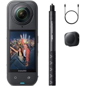 Insta360 X5 Snowboard-bundel, waterdichte 8K 360°-actiecamera, onzichtbaar selfie-stick-effect, punt bij weinig licht, robuuste verwisselbare lenzen, batterij van 3 uur, helder geluid, stabilisatie