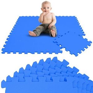 LittleTom 9 delige Puzzelmat voor Baby's en Kinderen 30x30 Puzzel Speelmat Kruipmat EVA Schuim Mat