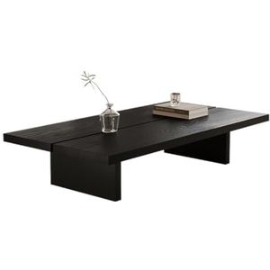 Moderne Woonkamertafel Wabi-sabi Stijl Massief Houten Salontafel Eenvoudige Moderne Balkon Theetafel Massief Houten Lichte Luxe Salontafel Koffietafel(XL)